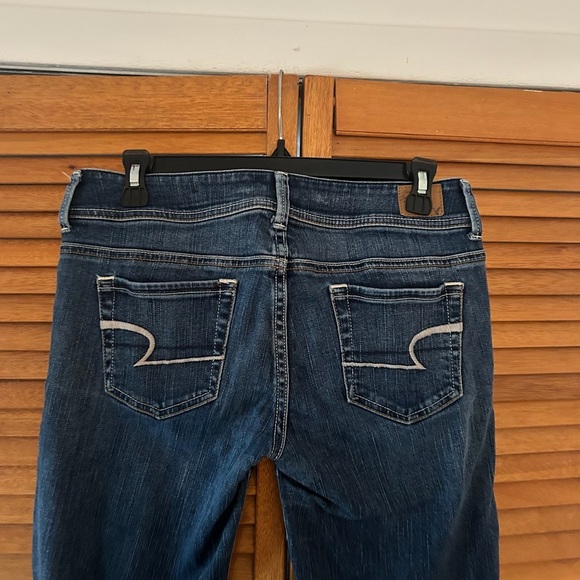 American Eagle Women’s Original Boot Stretch Blue Denim Jeans Sz 6 - Picture 6 of 7